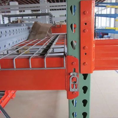 American Teardrop Pallet Rack Beams Green And Orange Heavy Duty Warehouse Racking (Đường xếp hàng kho hạng nặng)