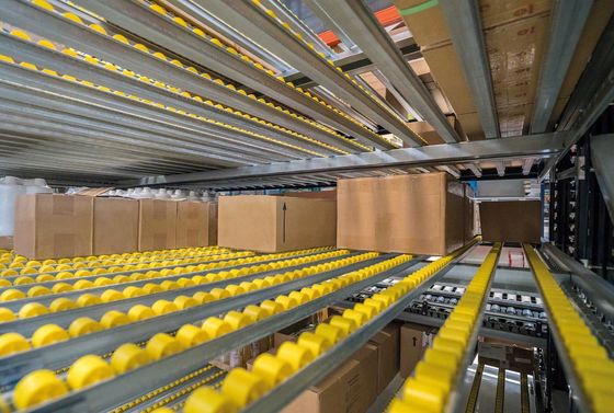 ACERACK Gravity Roller Racking, Flow Through Racking System cho kho lưu trữ