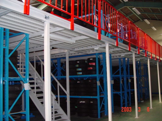 500kg-2000kg/mảng Capacity Mezzanine Racking System For Industrial Storage (Hệ thống xếp hàng giữa các lớp)