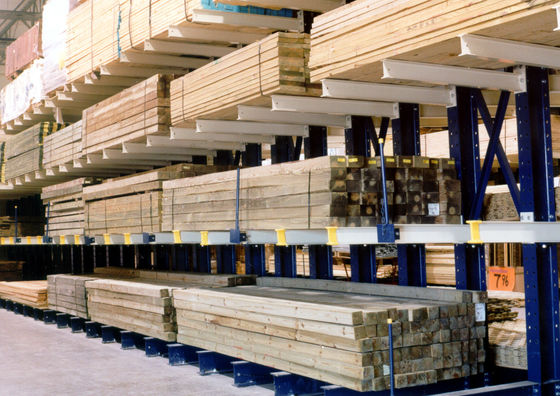 Cây xếp thép cantilever hạng nặng hai mặt được tùy chỉnh cho kho