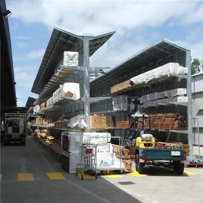 Q235B Thép công nghiệp Cantilever Racks hai mặt tùy chỉnh