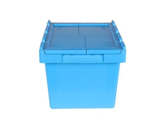Lưu trữ kho Áp dụng nặng hộp nhựa được xếp chồng lên nhau có nắp gắn