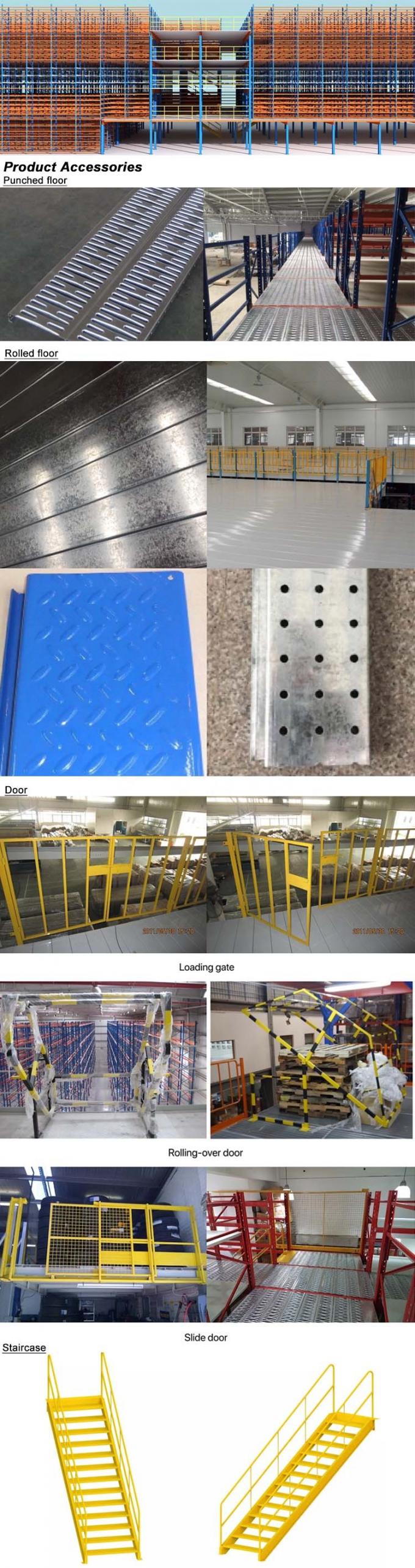 Hệ thống giá treo Mezzanine bề mặt mịn cho lưu trữ công nghiệp 1